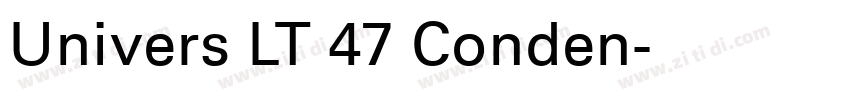 Univers LT 47 Conden字体转换